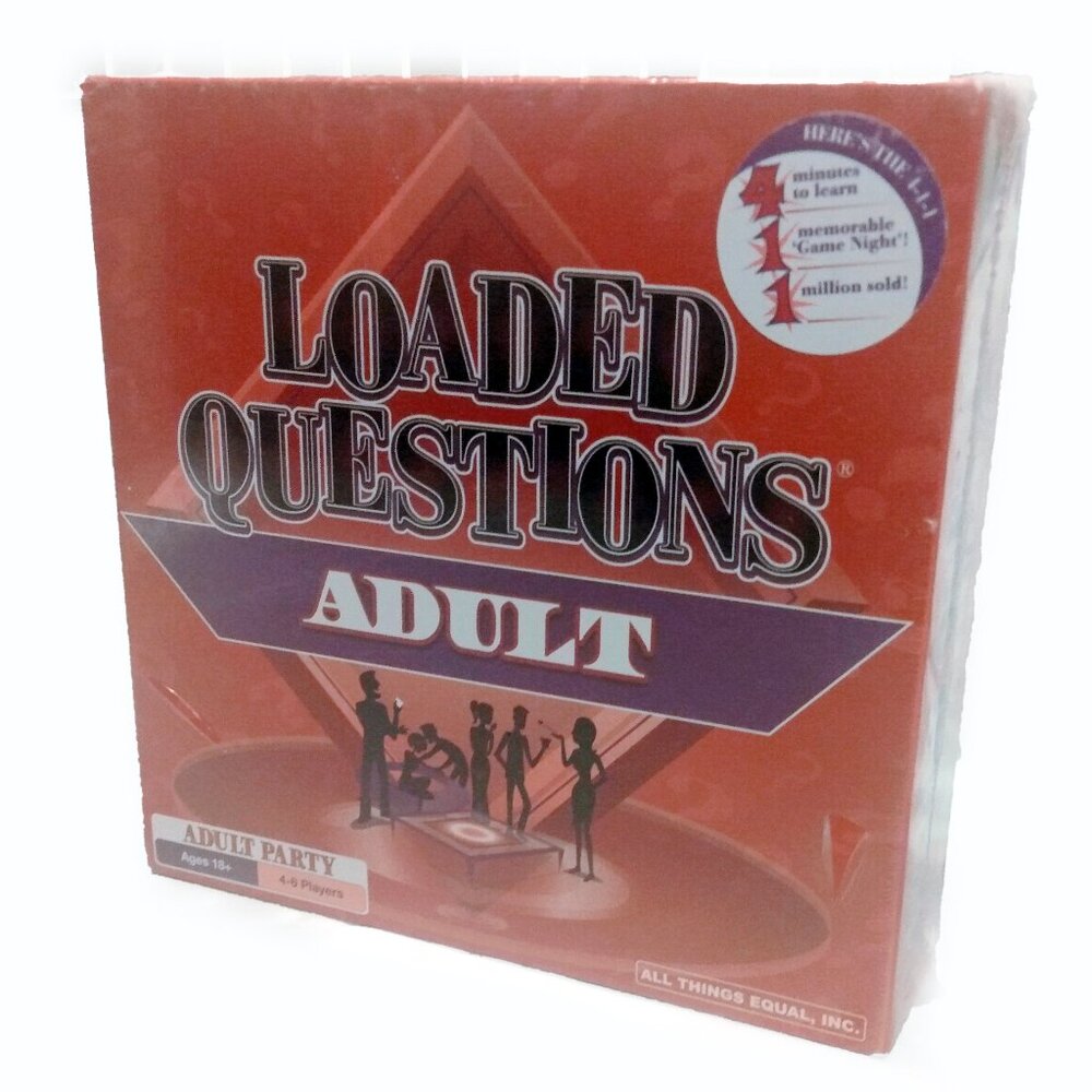 Loaded Questions Adult Game-18+300 + Suggestive/Silly Questions 4-6 Players-NIP